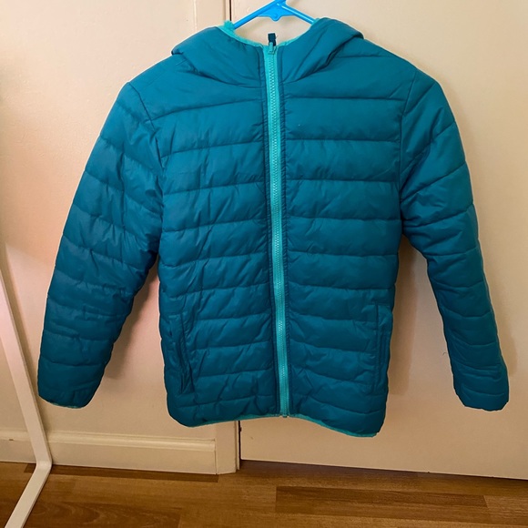 Lands' End Other - Land’s End kids unisex Reversible Fleece Lined Synthetic Jacket size 10-12